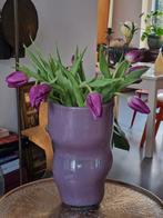 Mooie grote glazen vaas met prachtig design, Huis en Inrichting, Woonaccessoires | Vazen, Ophalen, Overige kleuren, Minder dan 50 cm