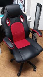 Racing/Game (bureau) stoel Rood/Zwart, Huis en Inrichting, Stoelen, Ophalen, Metaal, Zo goed als nieuw, Eén