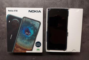 Nokia X10 + lederen case. beschikbaar voor biedingen