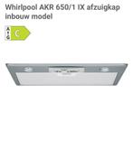 Whirlpool AKR 650/1 IX afzuigkap inbouw model - NIEUW, Nieuw, Recirculatie, Ophalen of Verzenden, 600 tot 800 m³ per uur