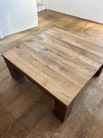 Mooie eiken bijzettafel, Ophalen, Minder dan 45 cm, Gebruikt, Vierkant