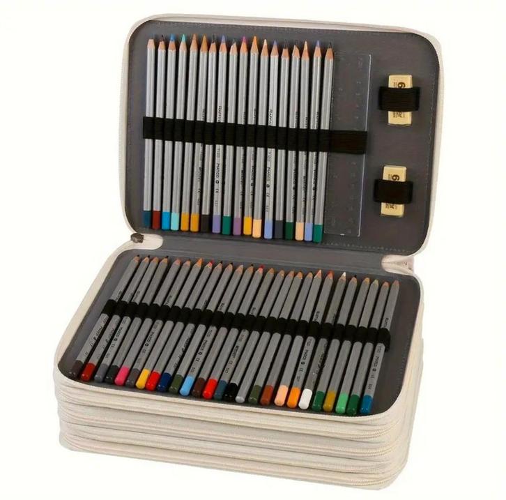 🎄✨️Leuke koffer voor kleurpotloden voor als sinterklaas✨️🎄, Hobby en Vrije tijd, Tekenen, Nieuw, Potlood of Stift, Ophalen