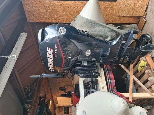 Evinrude e tec 50pk langstaart knuppel., Watersport en Boten, Buiten- en Binnenboordmotoren, Ophalen