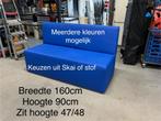 Aktie! Nieuw gestoffeerde bank in standaard kleuren, Nieuw, 150 tot 200 cm, Rechte bank, 75 tot 100 cm