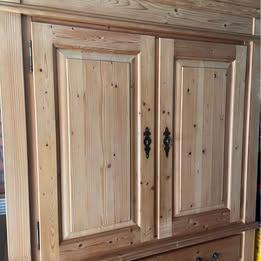 Oud grenen kast, Huis en Inrichting, Kasten | Kledingkasten, Gebruikt, 200 cm of meer, 100 tot 150 cm, 25 tot 50 cm, Met lade(s)