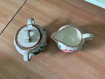 SMF "Schramberg" Servies melk en suikerpotje met deksel beschikbaar voor biedingen