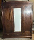Prachtige Antieke mahonie Kledingkast met Spiegeldeur, Huis en Inrichting, Kasten | Kledingkasten, Ophalen, Gebruikt, Met lade(s)