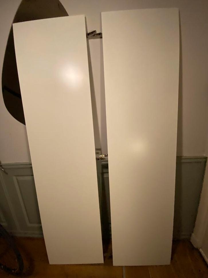 Twee witte IKEA kastdeuren TANEM voor PAX (200 cm), Huis en Inrichting, Kasten | Kledingkasten, Zo goed als nieuw, 200 cm of meer