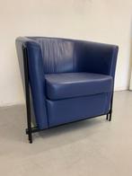Leren kuipstoel, Huis en Inrichting, Fauteuils, Ophalen, Zo goed als nieuw, Modern, 50 tot 75 cm