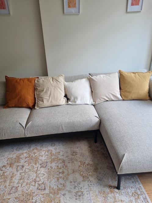 5 Sierkussens - Oranje, Crème, Geel - 50x50cm, Huis en Inrichting, Woonaccessoires | Kussens, Zo goed als nieuw, Oranje, Vierkant
