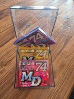 3x Maxell 74 minidisc md colour nieuw in seal met bewaar doo, Ophalen of Verzenden