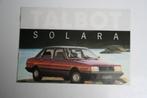 Folder Talbot Solara (04-1980) (29), Nieuw, Overige merken, Ophalen of Verzenden