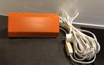 Retro Oranje Bedlampje met Lang Snoer, Ophalen of Verzenden, Gebruikt, Metaal, Retro/ jaren 70