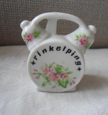Porseleinen Ringenbakje/doosje Ringelping. Jaren '70. beschikbaar voor biedingen