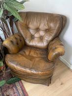 Stoel Chesterfield, Huis en Inrichting, Stoelen, Ophalen, Gebruikt, Bruin, Leer