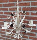Franse metalen lamp met bloemen, Antiek en Kunst, Antiek | Lampen, Ophalen of Verzenden