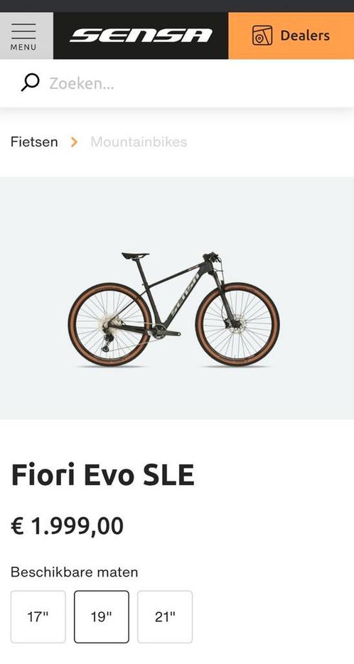 Sensa fiori evo, Fietsen en Brommers, Fietsen | Mountainbikes en ATB, Zo goed als nieuw, Overige merken, Fully, Ophalen