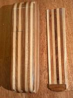 Houten Pennendoosje met Vakmanschap, Antiek en Kunst, Curiosa en Brocante, Ophalen of Verzenden