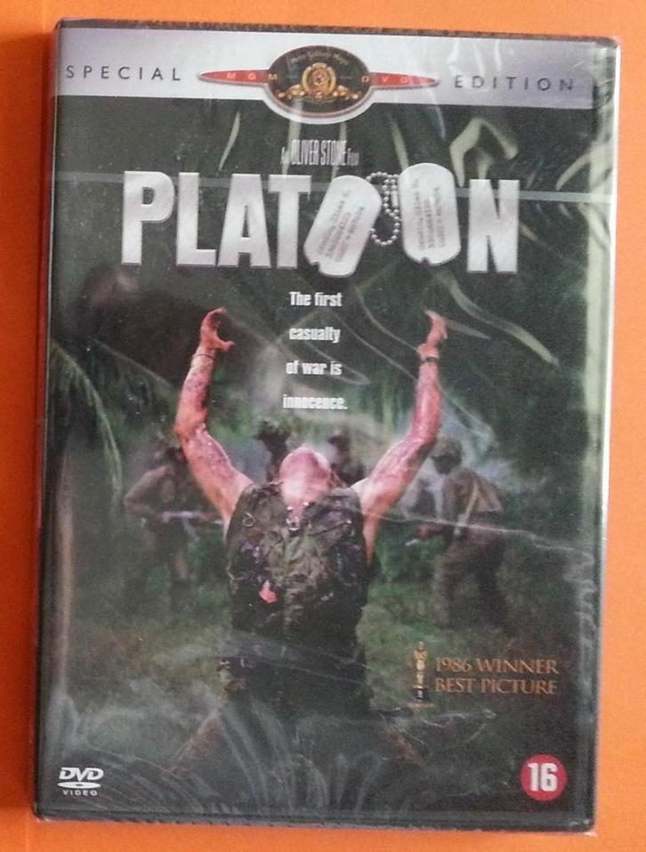 DVD Oorlog "Platoon" Nieuw, Cd's en Dvd's, Dvd's | Actie, Nieuw in verpakking, Oorlog, Vanaf 16 jaar, Ophalen of Verzenden