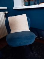 2 Blauwe Stoelen - Stijlvol en Comfortabel, Huis en Inrichting, Ophalen, Minder dan 50 cm, Gebruikt, Minder dan 75 cm