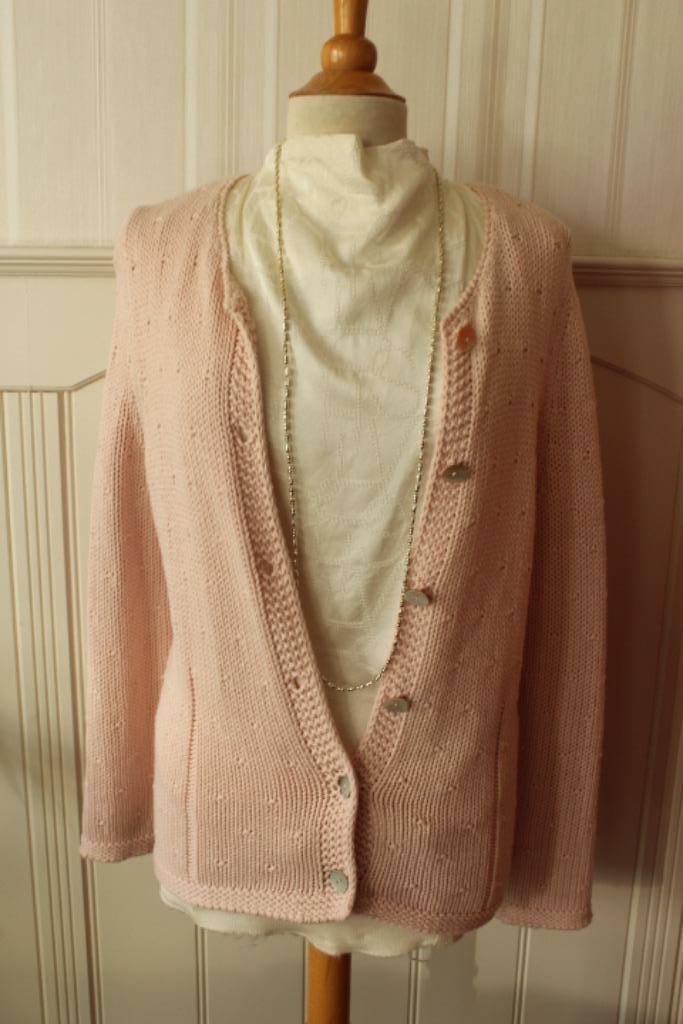 Katoenen vest van OUI maat 42, Kleding | Dames, Truien en Vesten, Zo goed als nieuw, Maat 42/44 (L), Roze, Ophalen of Verzenden