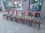Antieke set van 6 Engelse mahonie eettafel stoelen., Antiek en Kunst, Ophalen