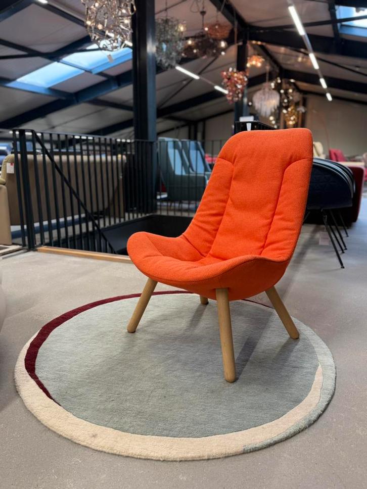 Nieuw Gelderland 7405 Fauteuil Bolster stof Oranje Design, Huis en Inrichting, Fauteuils, Nieuw, Stof, 75 tot 100 cm, Ophalen of Verzenden