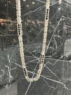 Zilveren Koningsketting met Onyx, Ophalen of Verzenden, Nieuw, Zilver, Met edelsteen