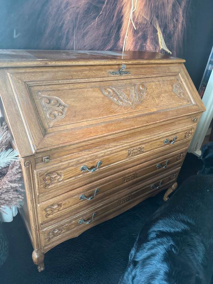 Queen Ann Secretaire met Sleutel, Antiek en Kunst, Antiek | Meubels | Kasten, Ophalen