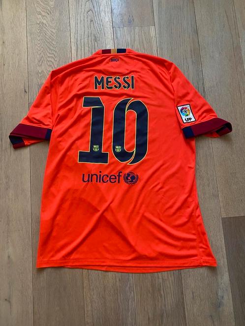 Barcelona 2014/15 Uitshirt – Messi – Maat XL – Authentiek, Kleding | Heren, Sportkleding, Zo goed als nieuw, Voetbal, Maat 56/58 (XL)