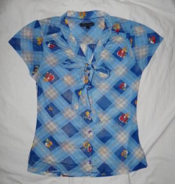 Leuke blauw/witte KING LOUIE blouse beschikbaar voor biedingen