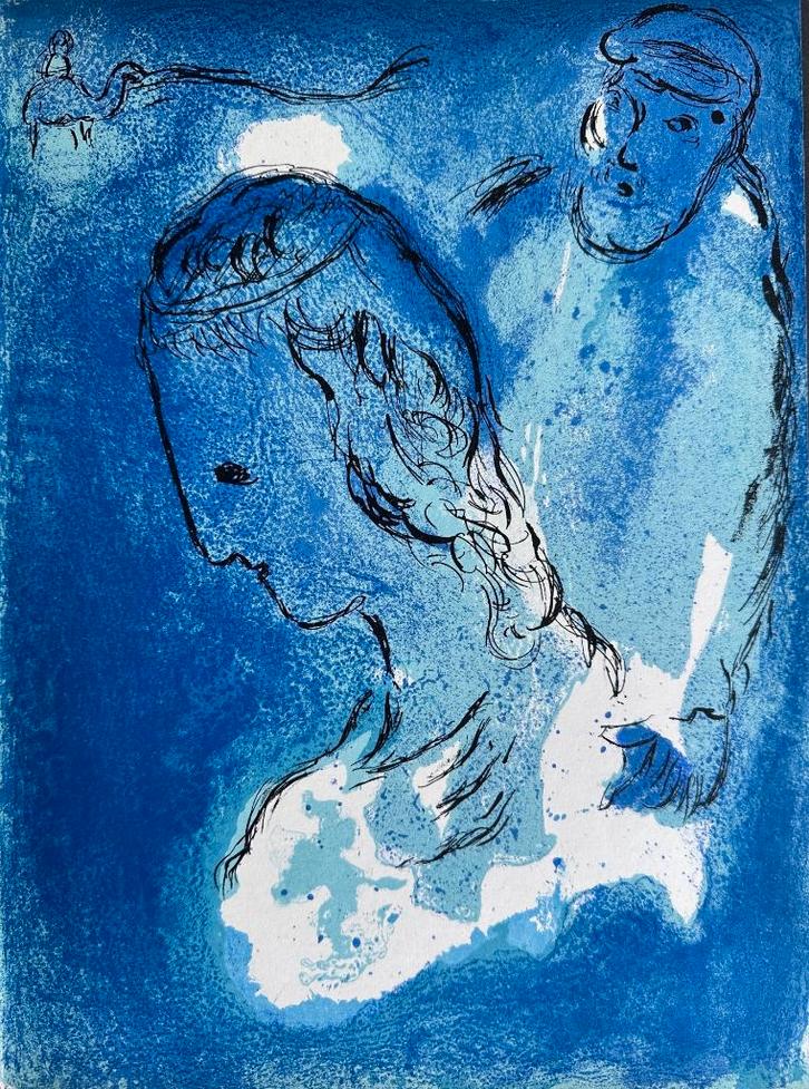 Litho Marc Chagall uit Verve, Antiek en Kunst, Kunst | Litho's en Zeefdrukken, Ophalen of Verzenden