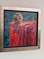 Keimpe van der Kooi stilleven olieverf op paneel, Ophalen of Verzenden