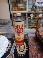 Olieblik Shell X100 HD Motor Oil. Jaren 60, Ophalen of Verzenden, Gebruikt, Overige