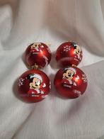 Mickey kerstballen 4 stuks, Ophalen of Verzenden, Zo goed als nieuw