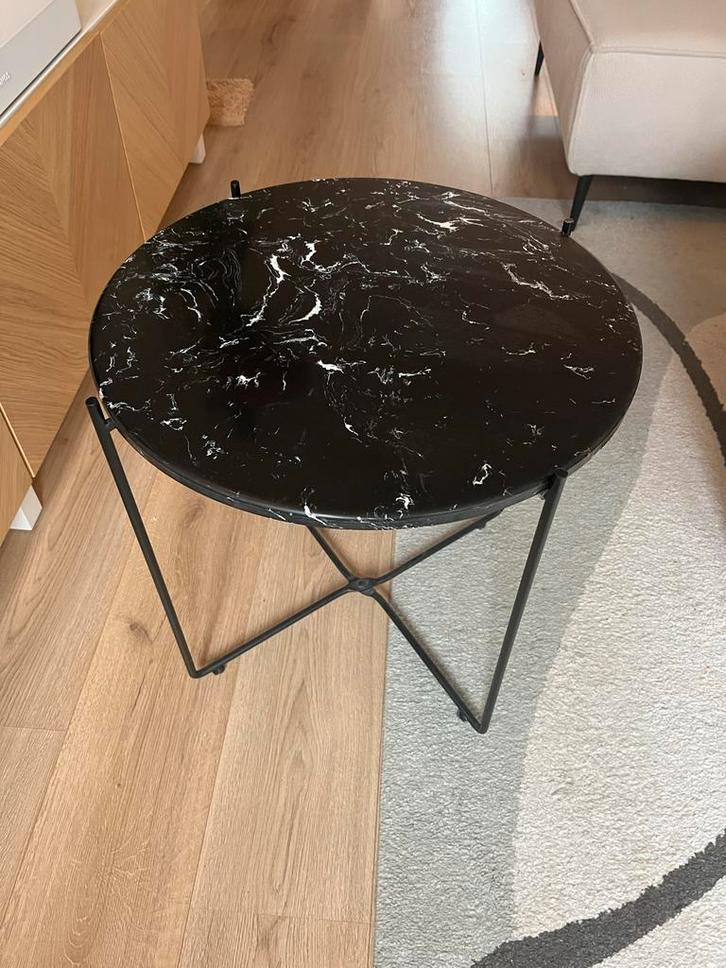 Marmeren bijzettafel van Sostrene Grene, Huis en Inrichting, Tafels | Bijzettafels, Rond, 45 tot 60 cm, Minder dan 55 cm, Overige materialen