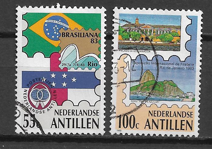 Nederlandse Antillen 1983 Postzegeltentoonstelling Brasilian, Postzegels en Munten, Postzegels | Nederlandse Antillen en Aruba