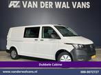 Volkswagen Transporter 2.0 TDI L2H1 Dubbele Cabine Euro6 Air, Auto's, Bestelauto's, Voorwielaandrijving, Stof, Gebruikt, 4 cilinders
