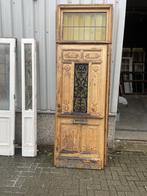 Prachtige antieke voordeur uit 1912, Doe-het-zelf en Verbouw, Deuren en Horren, 80 tot 100 cm, Zo goed als nieuw, Buitendeur, 200 tot 215 cm