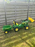 John Deere Rolly Toys traptrekker met frontlader & aanhanger, Kinderen en Baby's, Speelgoed | Buiten | Voertuigen en Loopfietsen