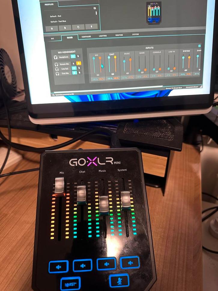 TC Helicon GoXLR Mini Mixer, Muziek en Instrumenten, Mengpanelen, Gebruikt, Minder dan 5 kanalen, Microfooningang, Ophalen of Verzenden