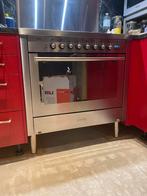 Pelgrim 6pits gasfornuis, elektrische oven, Witgoed en Apparatuur, Fornuizen, Ophalen, 60 cm of meer, Zo goed als nieuw, Gas
