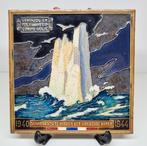 Cloisonné herdenkingstegel 1940-1944 Westraven Utrecht., Ophalen of Verzenden