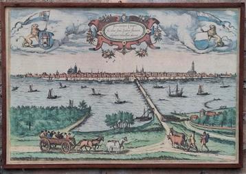 Kopergravure. Campen. Braun en Hogenberg.  1580 beschikbaar voor biedingen