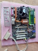 Retro LGA755 moederbord MSI P6N SLI (MSI 7350)+CPU+Ram, Gebruikt, DDR2, ATX, Intel
