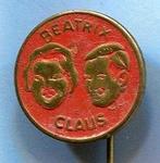 Beatrix en Claus oranje op koper speldje ( K_002 ), Verzamelen, Verzenden, Zo goed als nieuw, Transport, Speldje of Pin