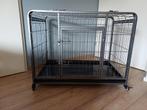 Heavy duty bench, inklapbaar, op wieltjes, 94,5x58x76 cm, Dieren en Toebehoren, Hondenbenches, Ophalen, Gebruikt