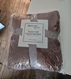 Home Fleece Deken 150x200 chocolade bruin, Ophalen of Verzenden, Nieuw