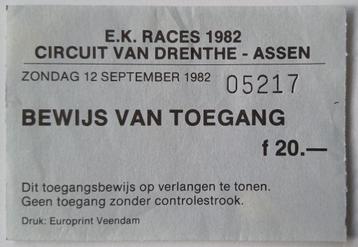 TT Assen gebruikte entree kaarten Div. Nederland 1982 - 2010 beschikbaar voor biedingen