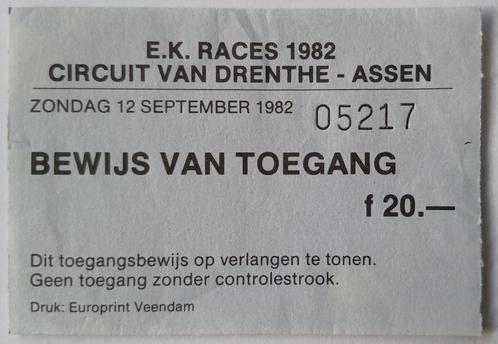 TT Assen gebruikte entree kaarten Div. Nederland 1982 - 2010, Verzamelen, Automerken, Motoren en Formule 1, Gebruikt, Motoren